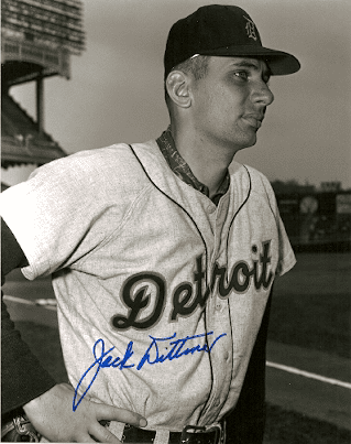 AUTOGRAPHED  photo JACK DITTMER Detroit Tigers