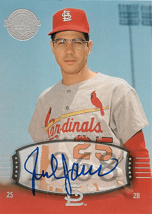 Autographed JULIAN JAVIER St. Louis Cardinals 2004 Upper Deck Timeless Teams Card
