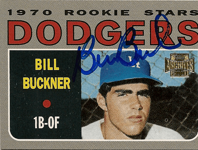 BILL BUCKNER Autographed 2001 Topps Archive Card