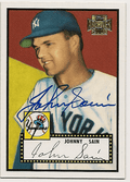 JOHNNY SAIN Autographed 2001 Topps Archive Card