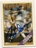 CECIL COOPER Autographed 2001 Topps Archive Card