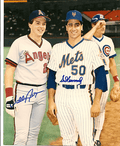 AUTOGRAPHED  photo WALLY JOYNER & SID FERNANDEZ Angels