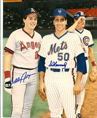AUTOGRAPHED  photo WALLY JOYNER & SID FERNANDEZ Angels