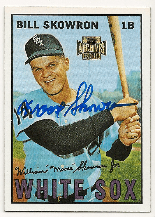 BILL SKOWRON Autographed 2001 Topps Archive Card