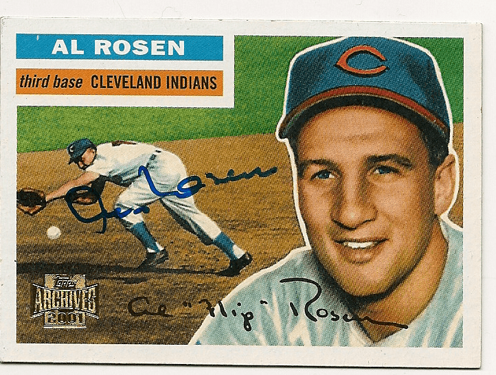 AL ROSEN Autographed 2001 Topps Archive Card