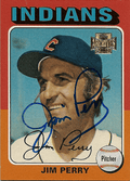 JIM PERRY Autographed 2001 Topps Archive Card