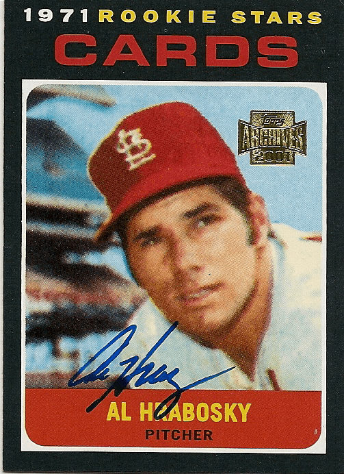 AL HRABOSKY Autographed 2001 Topps Archive Card
