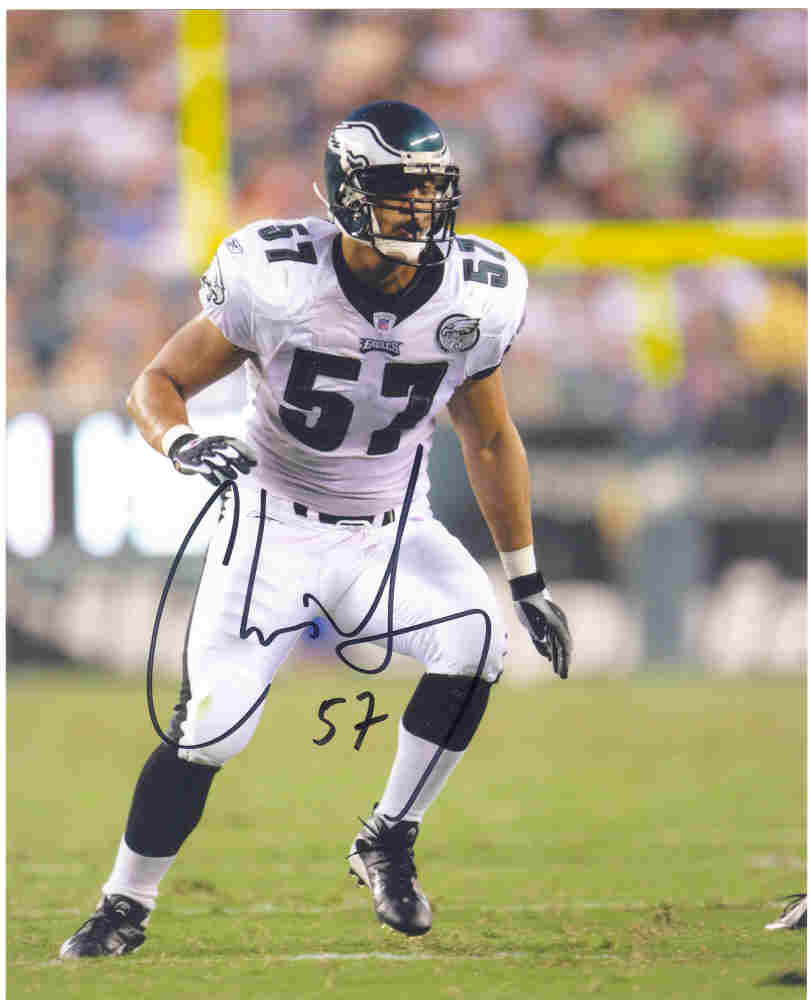AUTOGRAPHED  CHRIS GOCONG 8x10 Philadelphia Eagles Photo