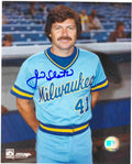 AUTOGRAPHED SIGNED photo JIM SLATON #1 Milwaukee Brewers