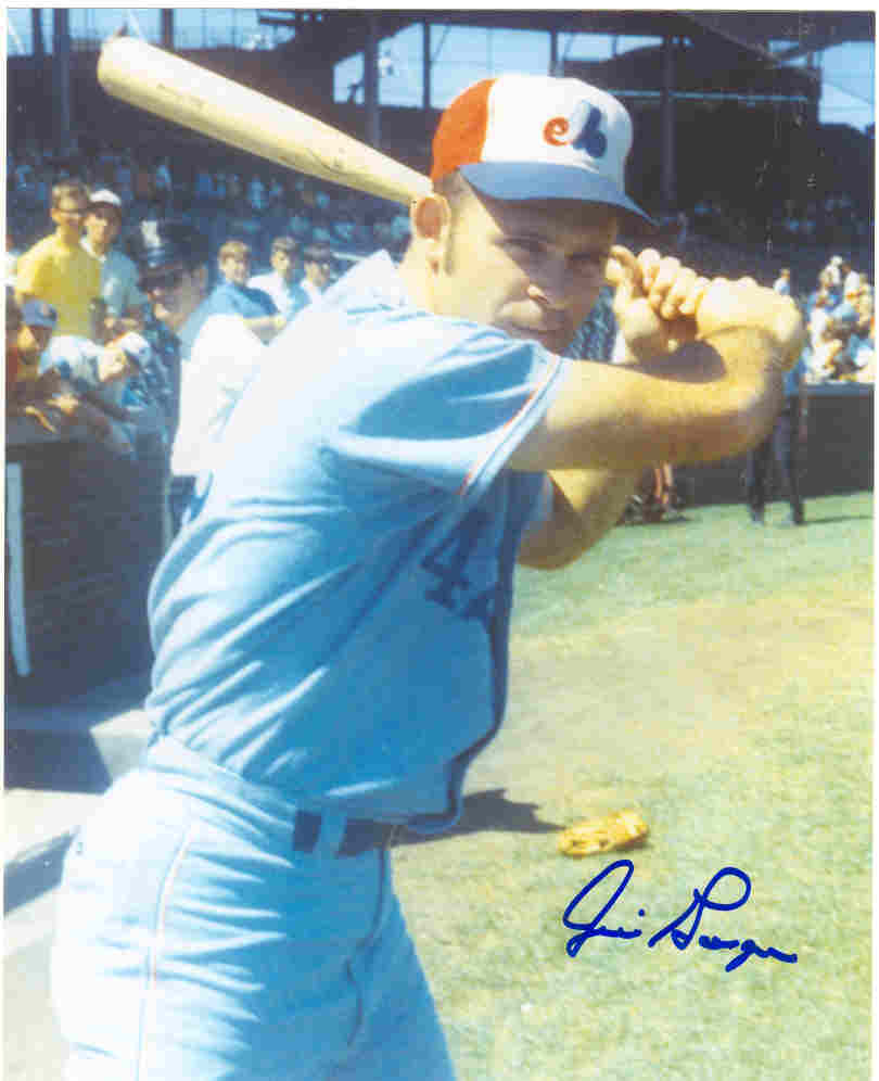 AUTOGRAPHED SIGNED photo JIM GOSGER Montreal Expos