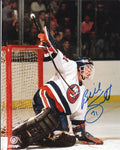 AUTOGRAPHED BILLY SMITH HOF 8X10 New York Islanders Photo