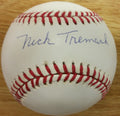 NICK TREMARK Autographed Official National League Baseball