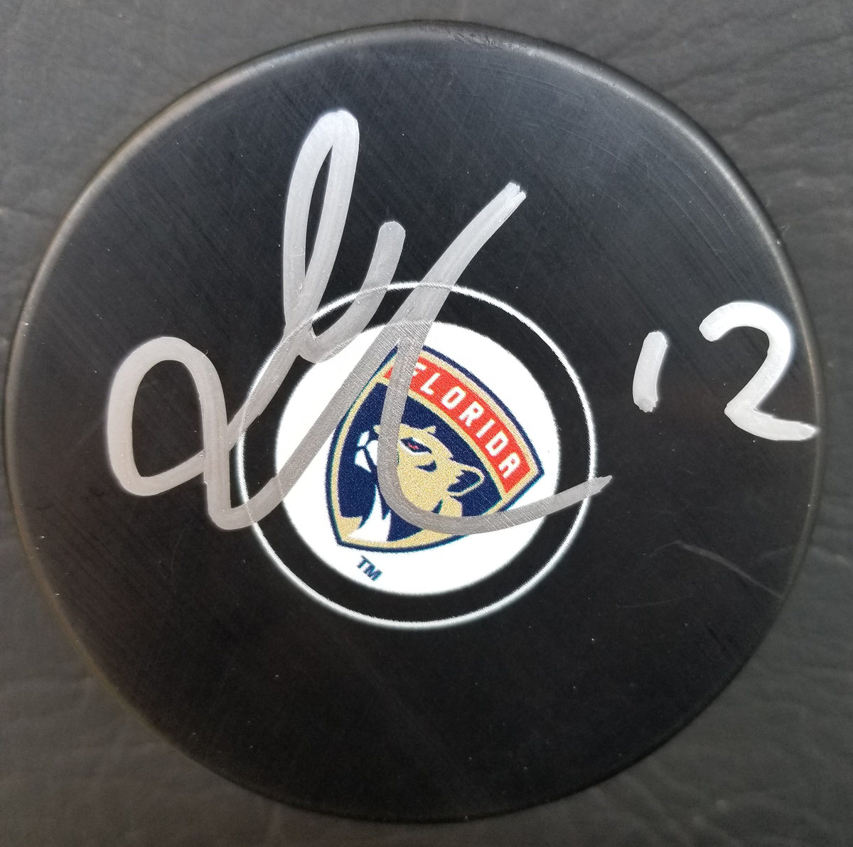 Autographed IAN MCCOSHEN Florida Panthers Hockey Puck