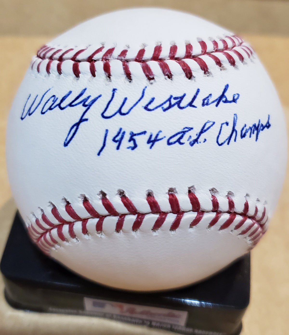 Autographed WALLY WESTLAKE Official Major League Baseball