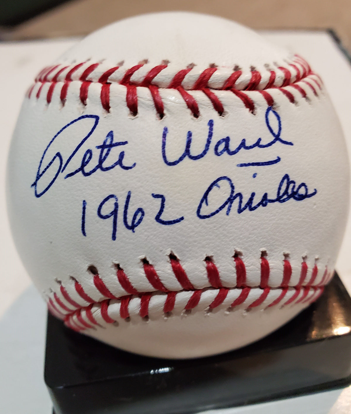 Autographed PETE WARD Official Major League Baseball