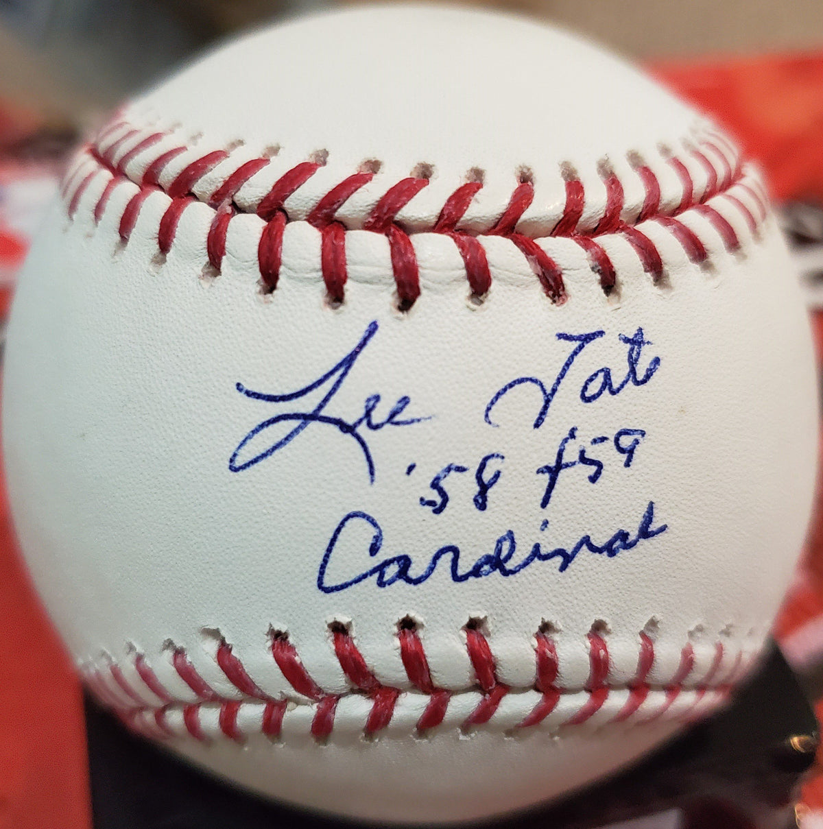 Autographed LEE TATE Official Major League Baseball