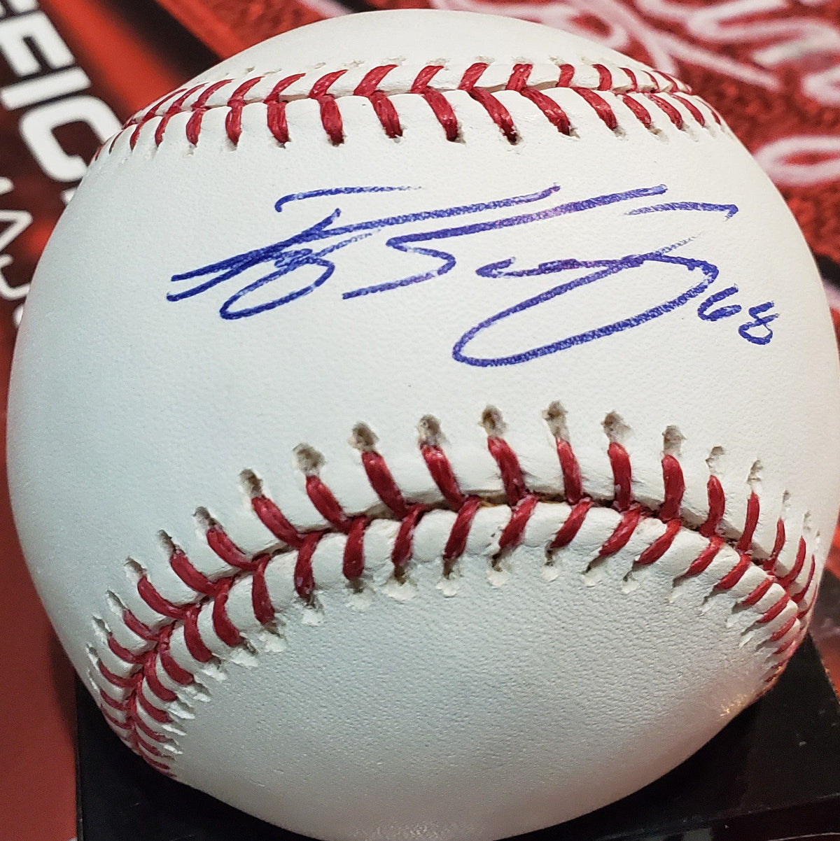 Autographed RYAN SWEENEY Official Major League Baseball
