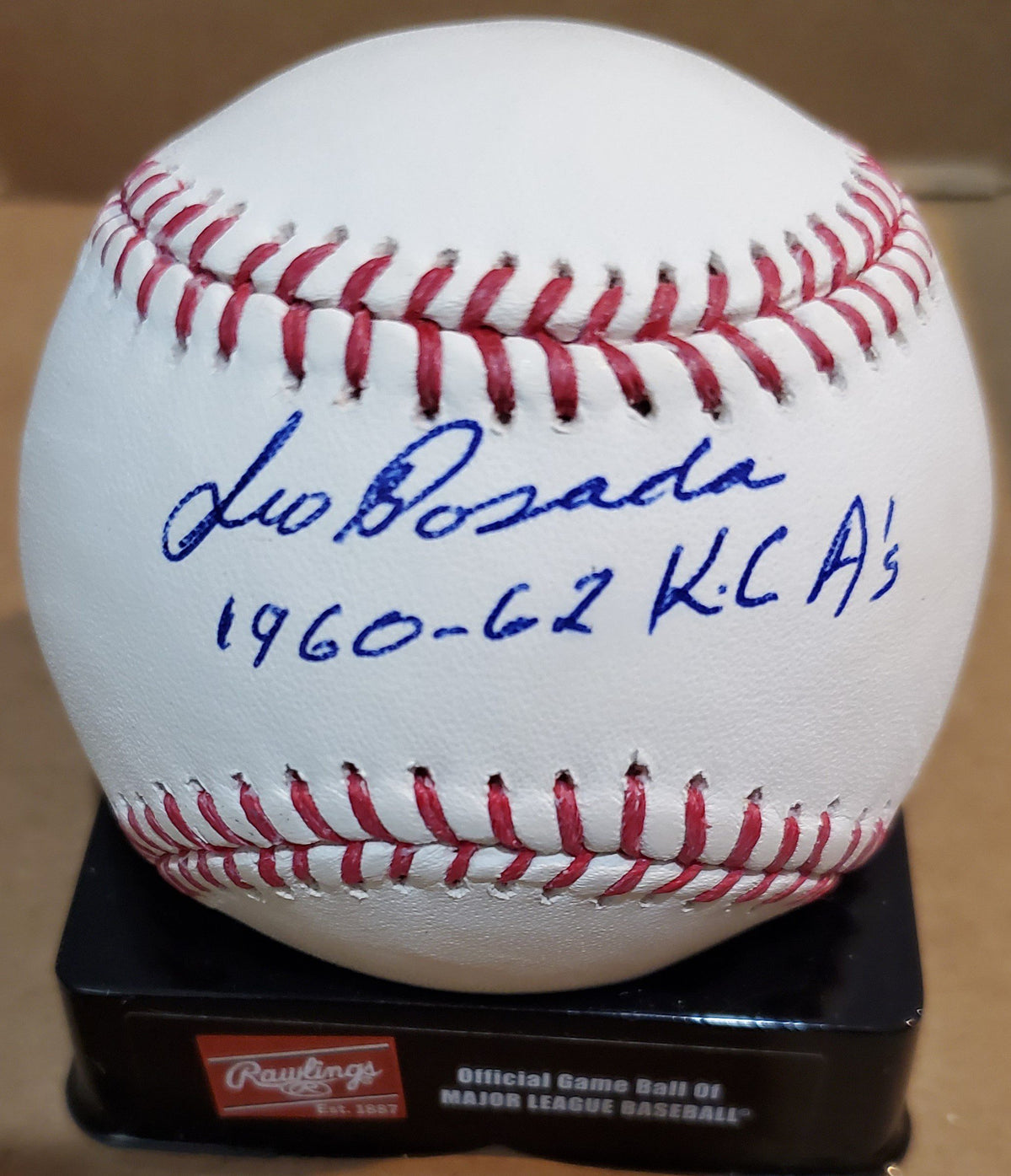 Autographed LEO POSADA Official Major League Baseball