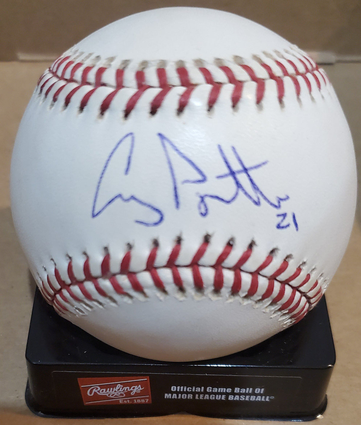 Autographed CRAIG PAQUETTE Official Major League Baseball with COA