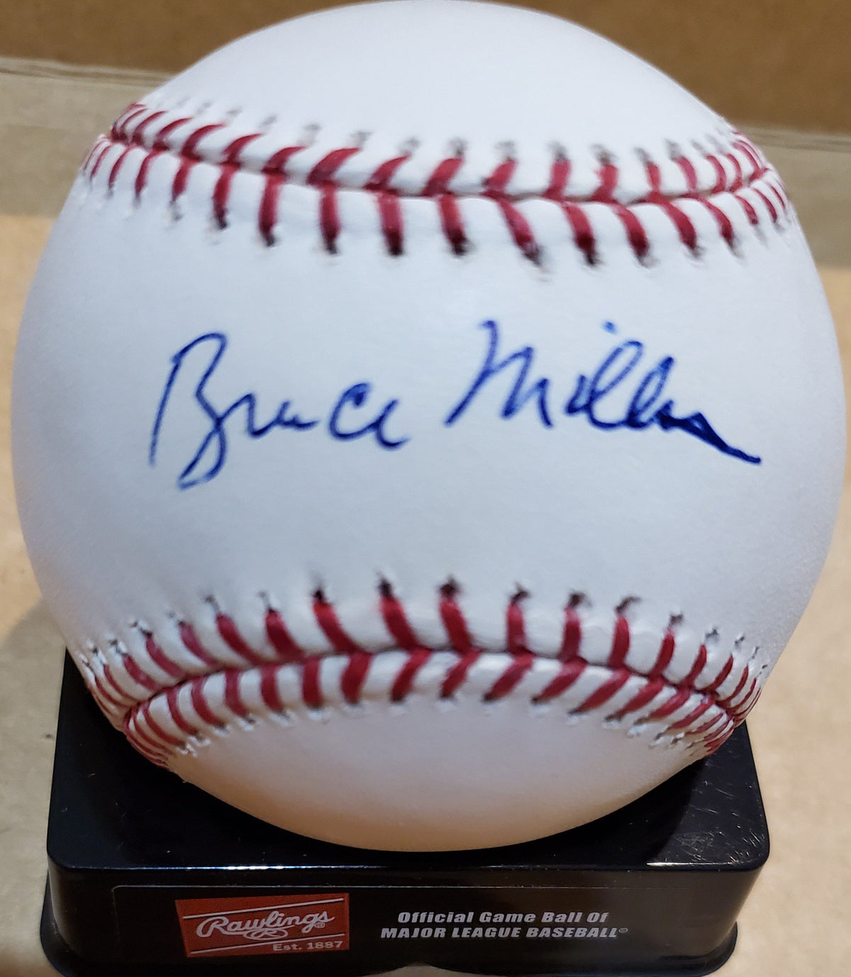 Autographed BRUCE MILLER Official Major League Baseball
