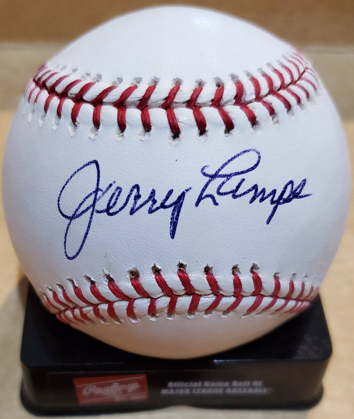 Autographed JERRY LUMPE Official Major League Baseball