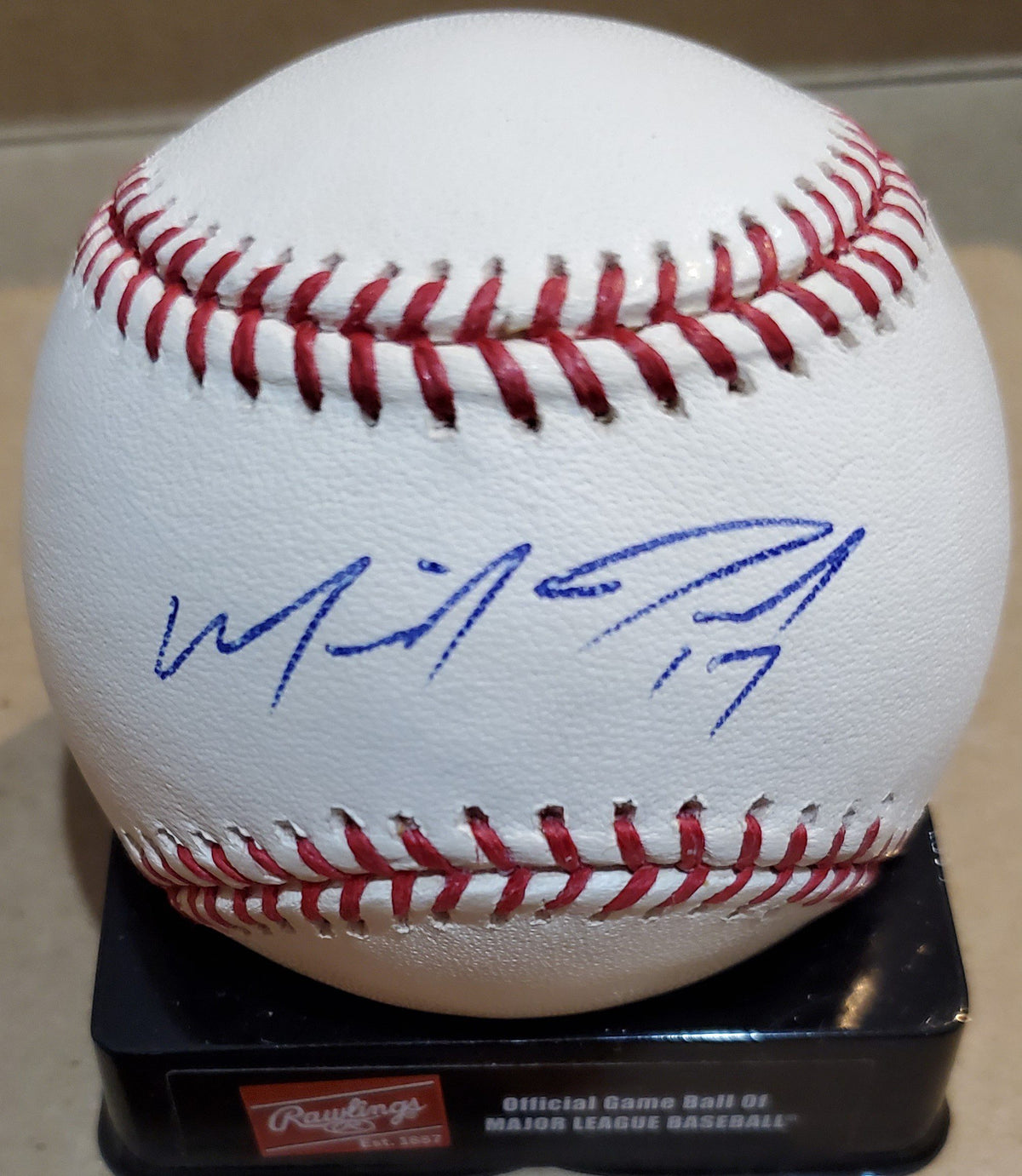 Autographed MIKE JACOBS Official Major League Baseball