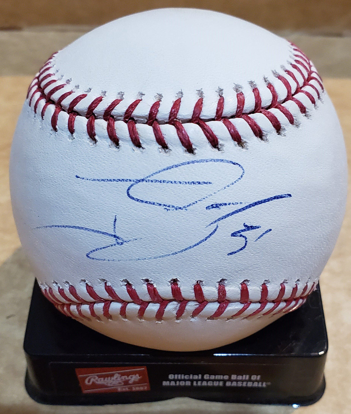 JHONNY GOMES Autographed Official Major League Baseball