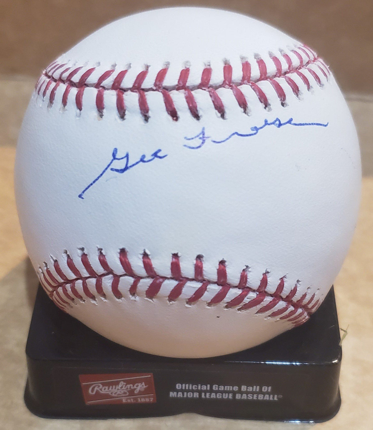 Autographed GEORGE FREESE Official Major League Baseball