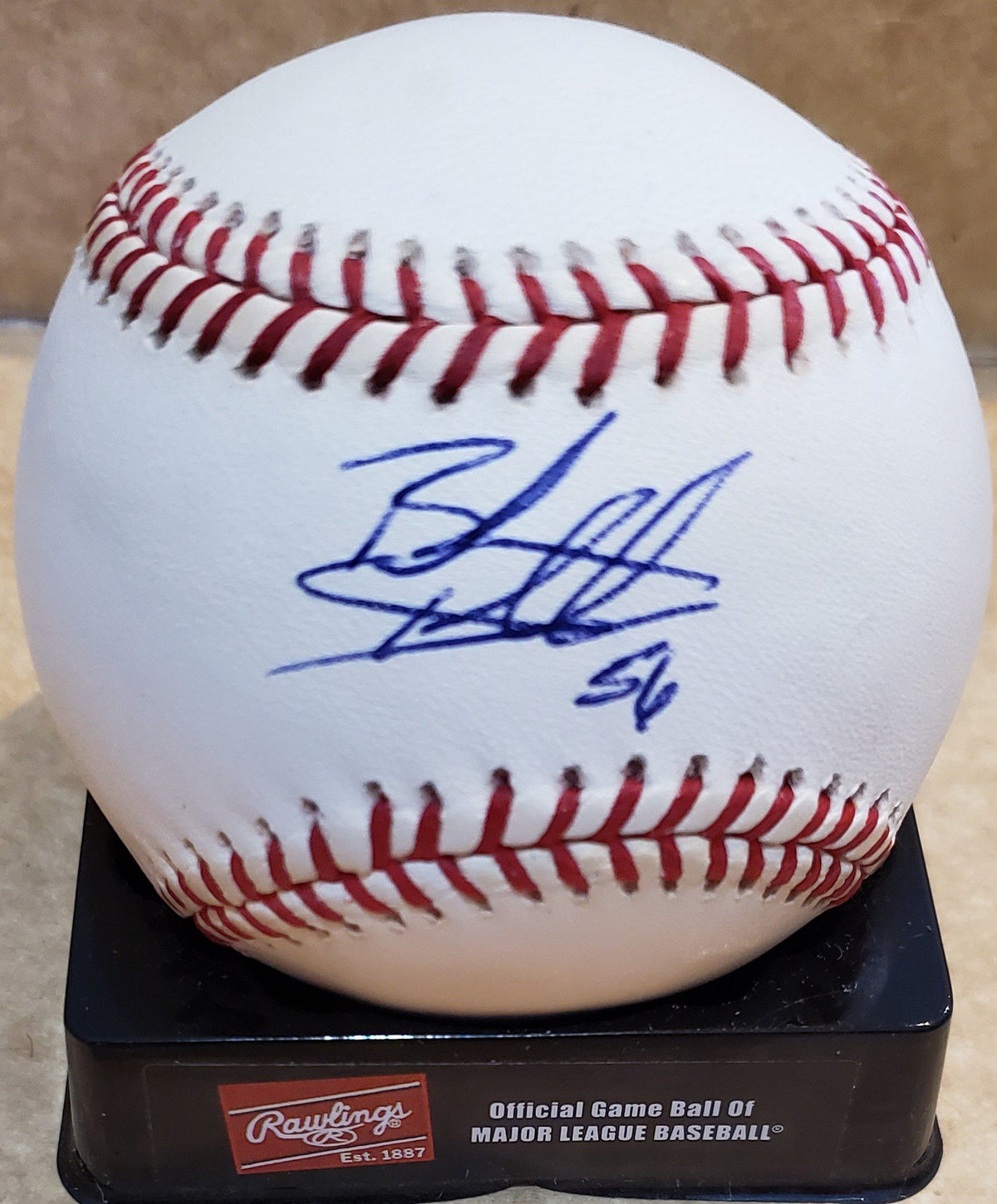 Autographed BRANDON DUCKWORTH Official Major League Baseball