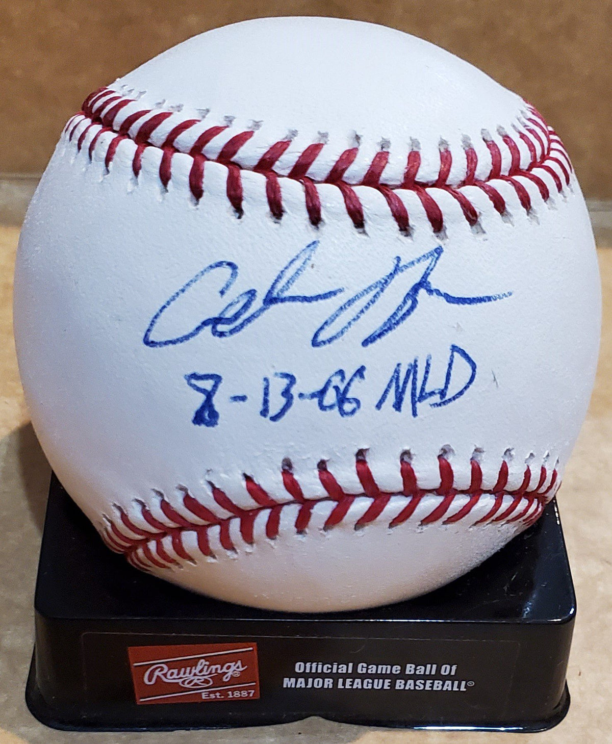 Autographed ANDREW BROWN Rawlings Major League Baseball