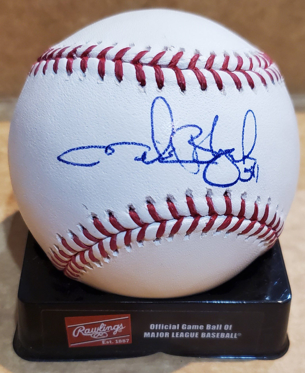 Autographed MICHAEL BLAZEK Official Major League Baseball