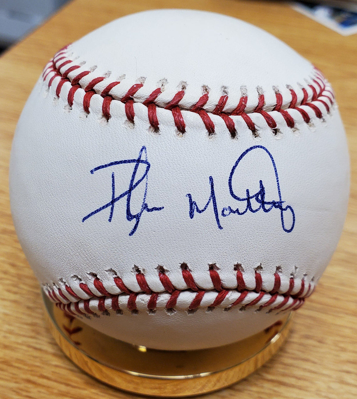 Autographed PRESTON MATTINGLY Official Major League Baseball
