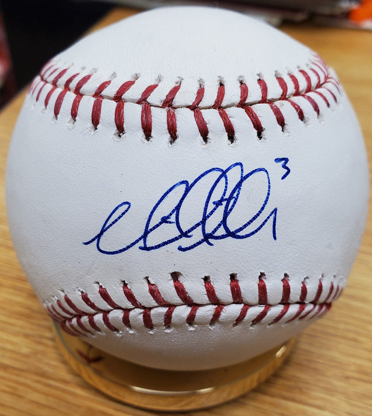 Autographed MIKE AVILES Official Major League Baseball