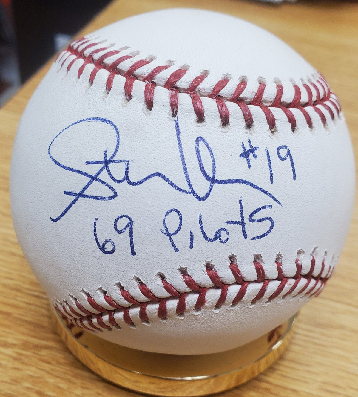 Autographed STEVE WHITAKER "69 Pilots" Official Major League Baseball