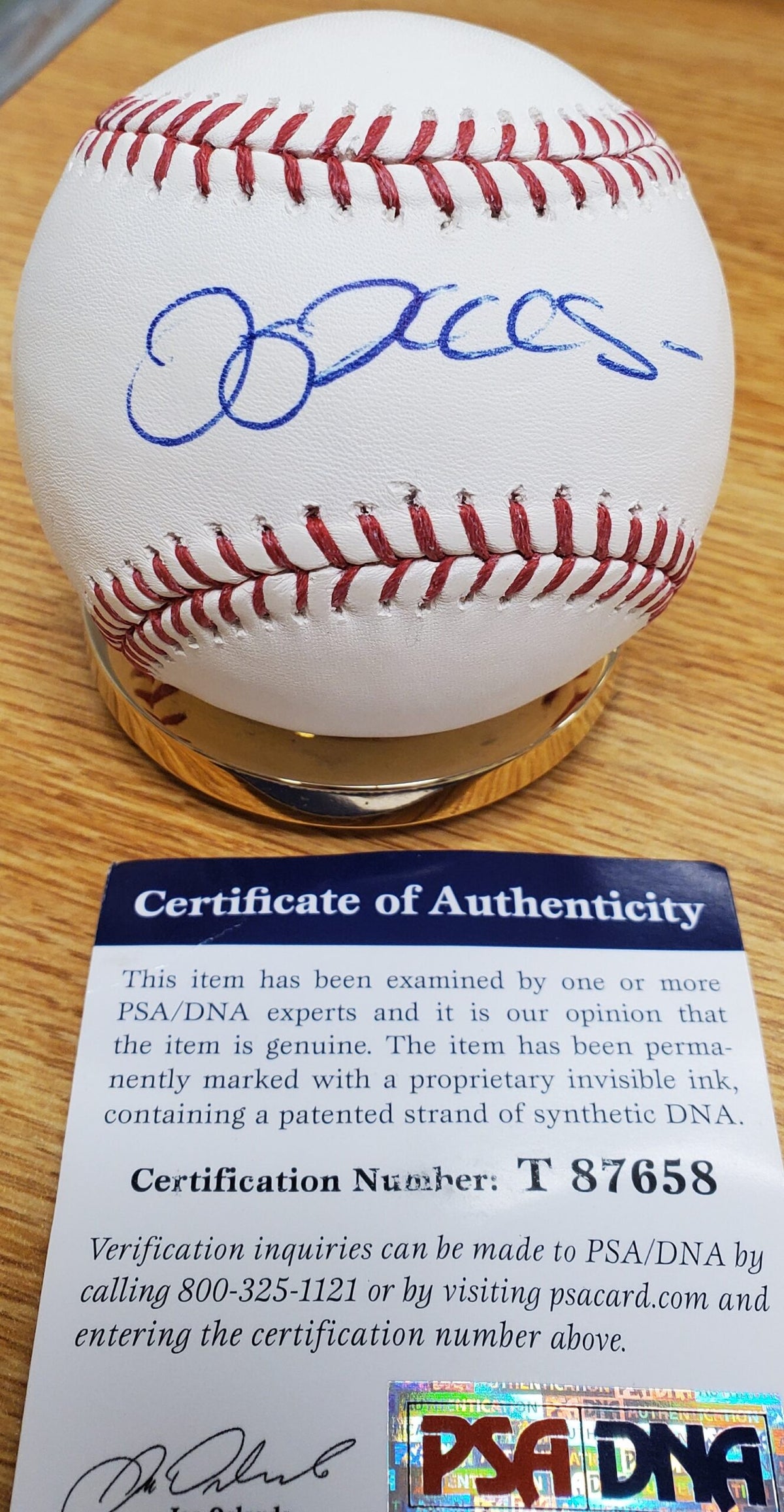 Autographed JEREMY HELLICKSON Official Major League Baseball PSA/DNA