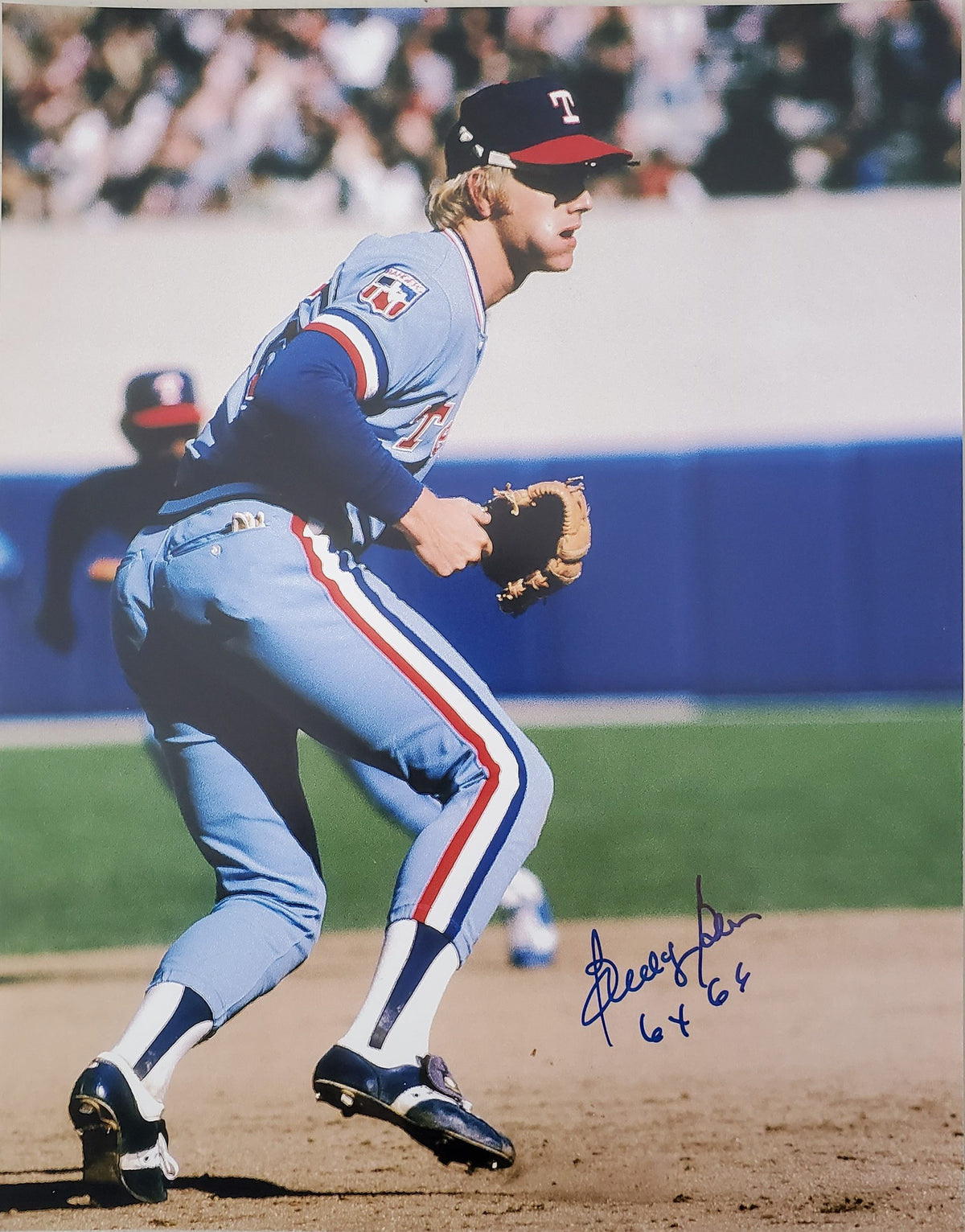 AUTOGRAPHED BUDDY BELL 11x14 Texas Rangers photo