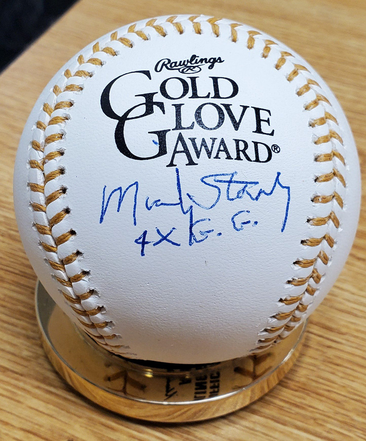 Autographed MICKEY STANLEY Official Rawlings Gold Glove Major League Baseball