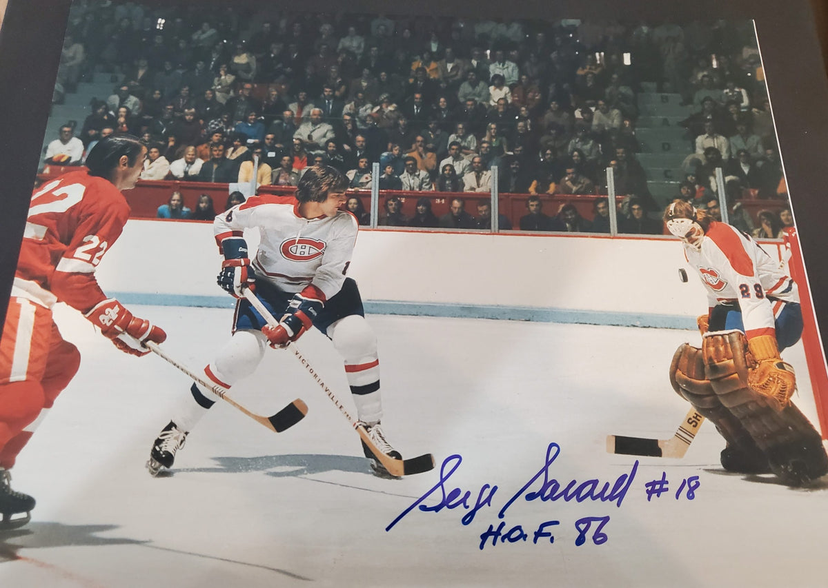 Autographed SERGE SAVARD 11" x 14" Montreal Canadiens Photo