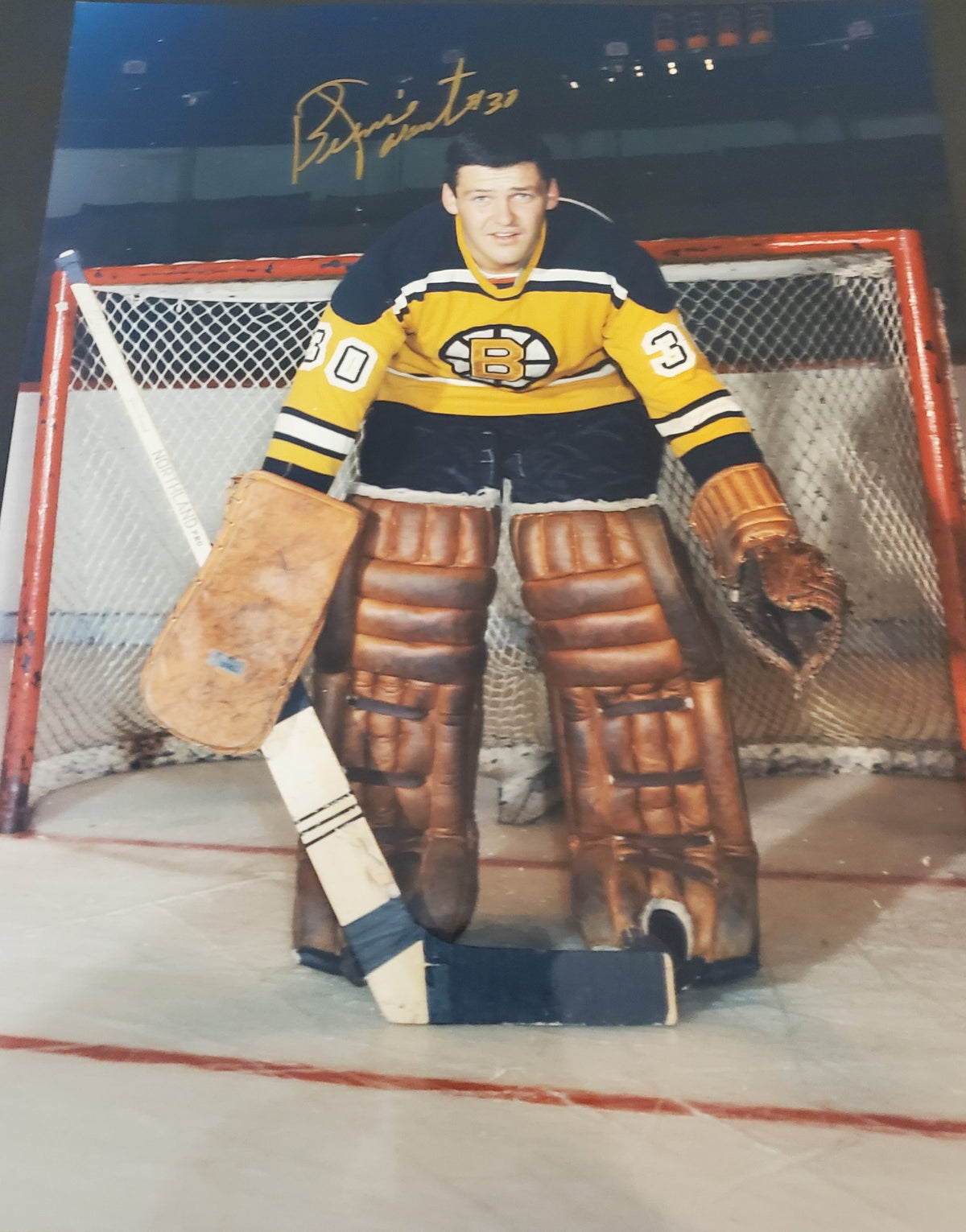 Autographed BERNIE PARENT 11X14 Boston Bruins Photo