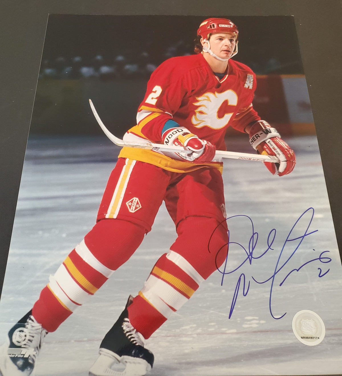 Autographed AL MACINNIS 11x14 Calgary Flames Photo