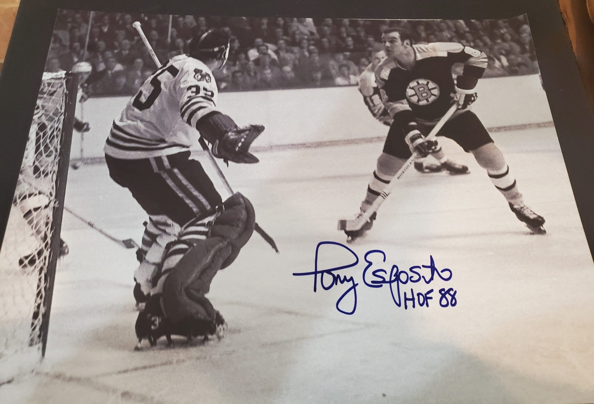 Autographed TONY ESPOSITO 11X14 Chicago Blackhawks Photo