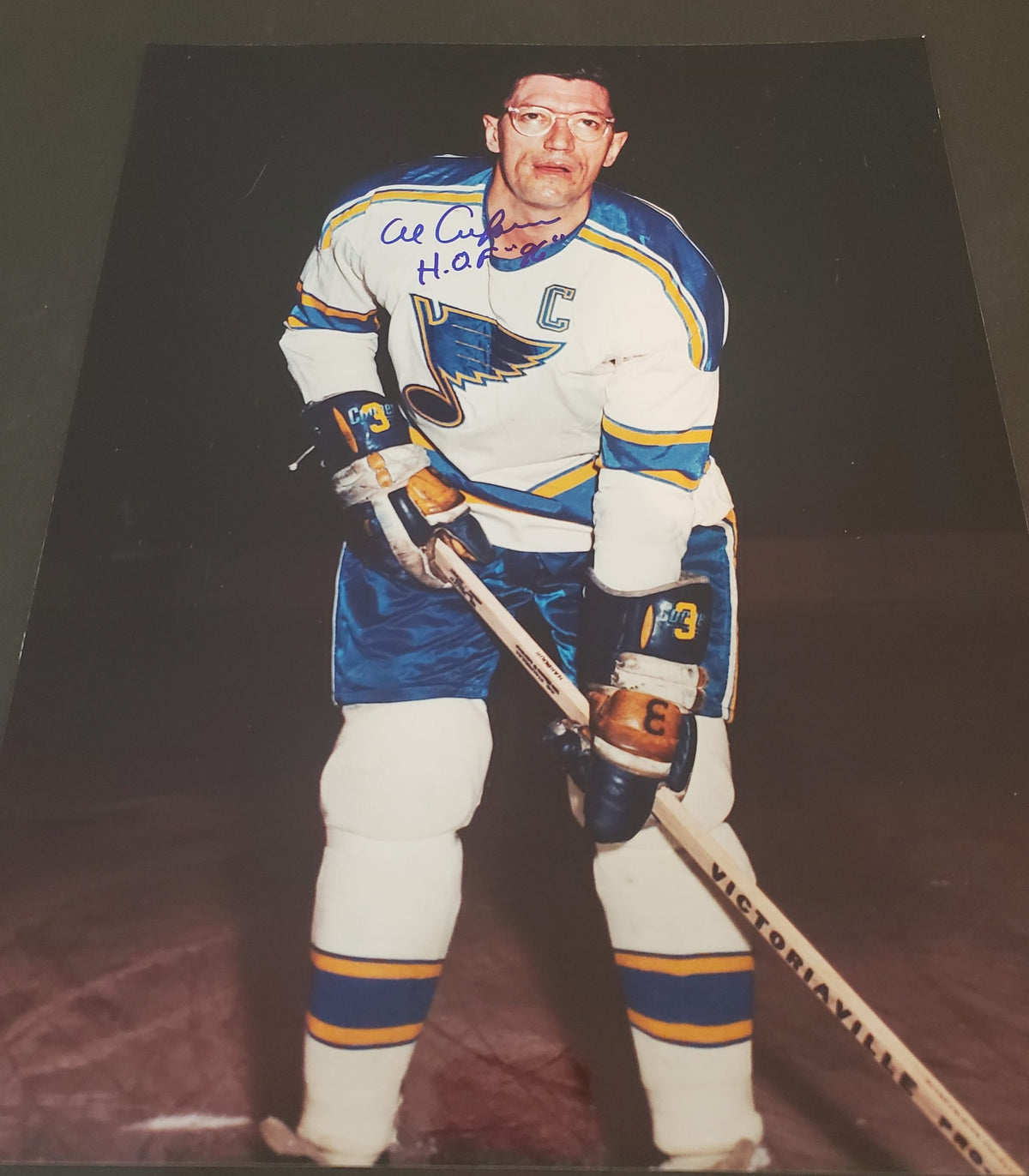 Autographed AL ARBOUR 11X14 St. Louis Blues Photo