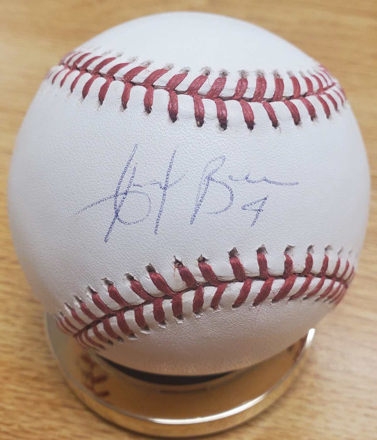 ANGEL BERROA Autographed Rawlings Official Major League Baseball