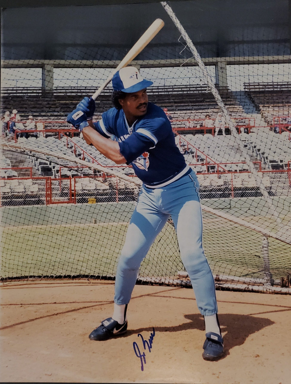 AUTOGRAPHED GEORGE BELL 11X14 Toronto Blue Jays photo