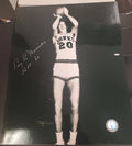 Autographed ED MACAULEY  ST LOUIS HAWKS 11x14 Photo