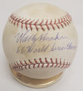 WALLY BUNKER Autographed Official Major League Baseball