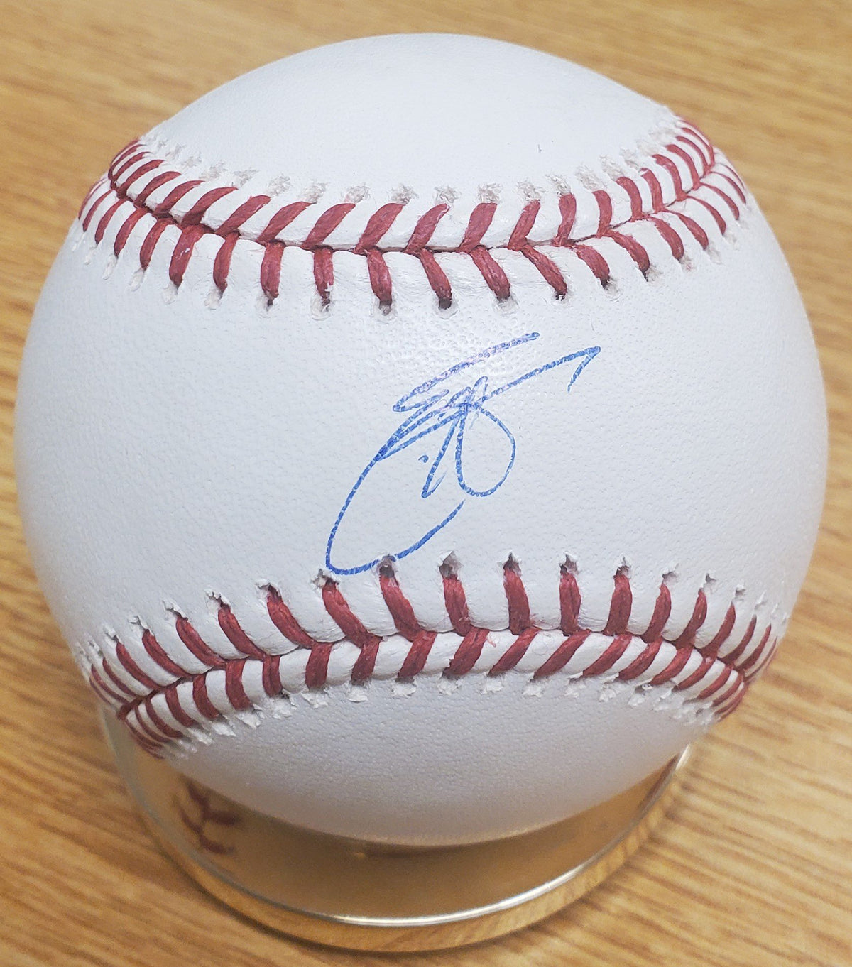 Autographed ERIC HOSMER Official Major League Baseball