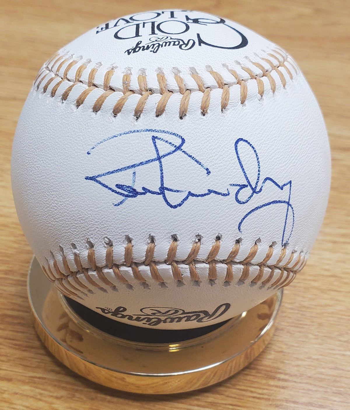 RON GUIDRY Autographed Official Gold Glove Major League Baseball