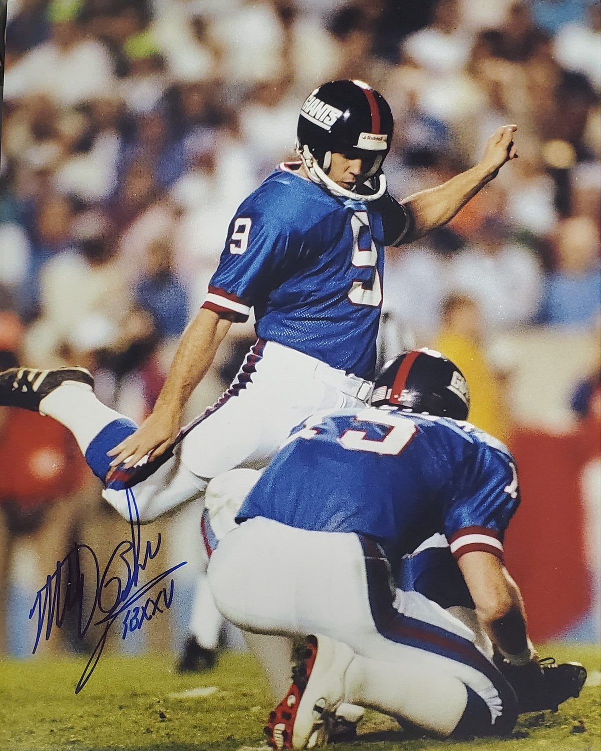 AUTOGRAPHED MATT BAHR 11X14 photo New York Giants