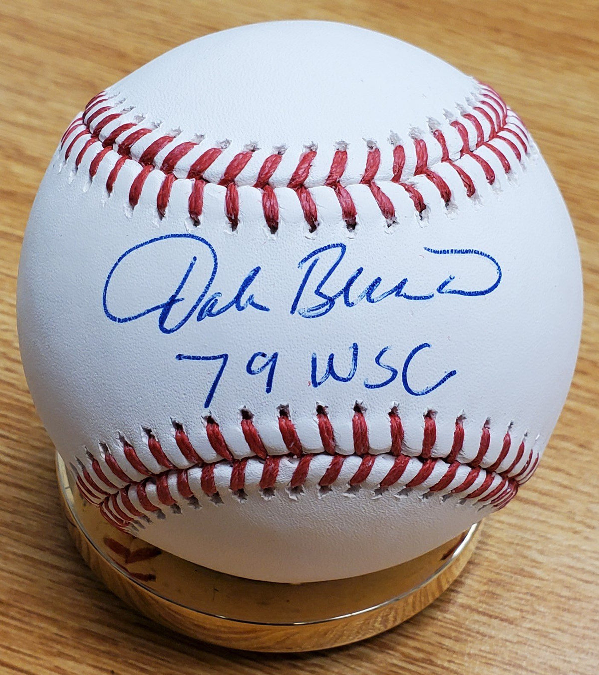 Autographed DALE BERRA 79 WSC  Official Major League Baseball